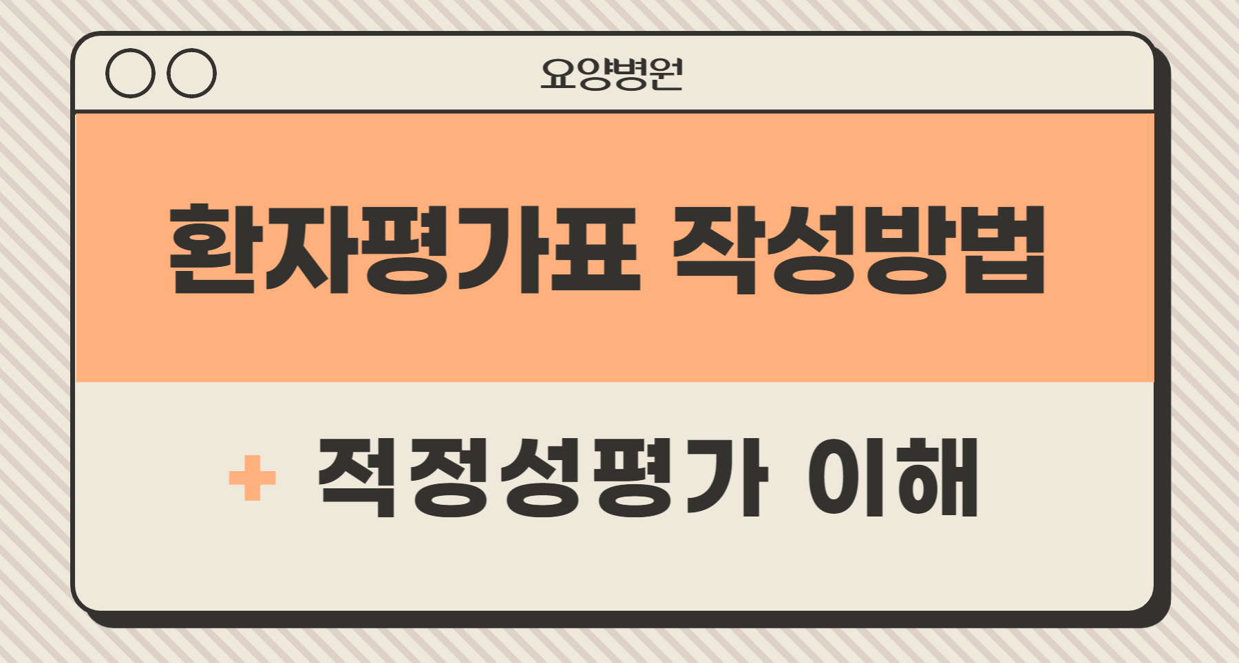 2025년 요양병원 환자평가표 작성방법 + 적정성 평가 패키지